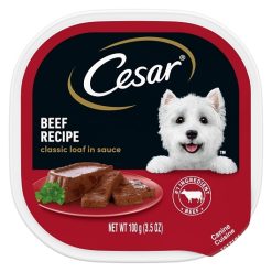 Cesar Canine Cuisine With Beef In Meaty Juices, 3.5 Ounce, 24 Per Case