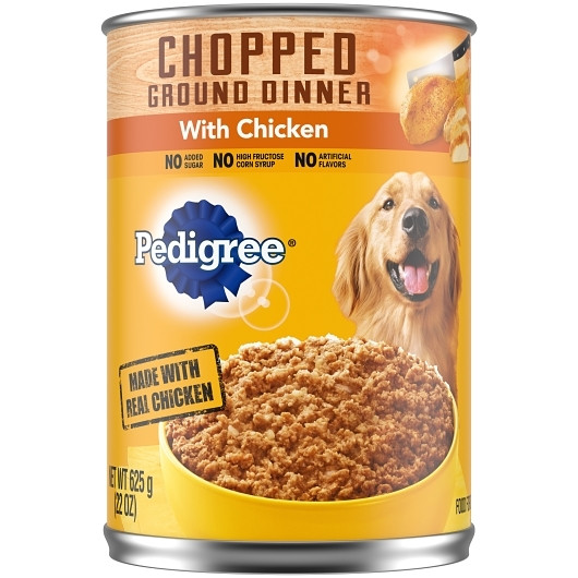 Pedigree Dog Food With Chopped Chicken Canned, 22 Ounce, 12 Per Case