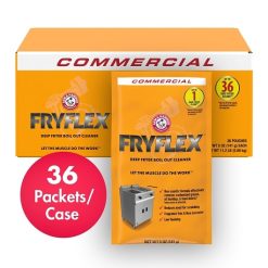 Fryflex Arm & Hammer Deep Fryer Boil Out Cleaner Packets, 5 Ounce, 36 Per Case