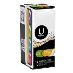 U By Kotex Pantiliner Fresh And Dry Long, 16 Count, 12 Per Case