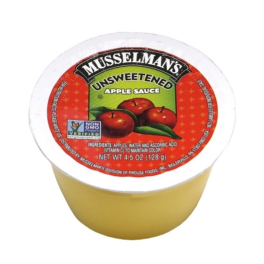 Musselman s Unsweetened Applesauce, 4.5 Ounces, 72 Per Case