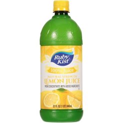 Ruby Kist Lemon Juice, 32 Fluid Ounces, 12 Per Case