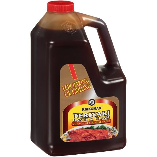 Kikkoman Teriyaki Baste & Glaze Honey & Pineapple Sauce, 5 Pounds, 6 Per Case