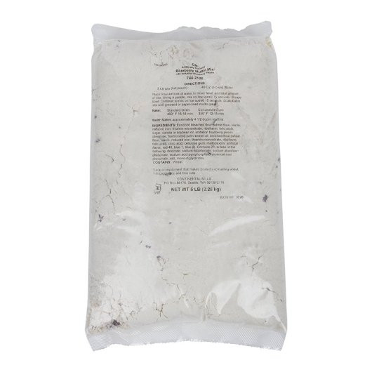 Continental Mills Imitation Blueberry Muffin Mix, 5 Pound, 6 Per Case