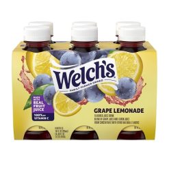 Welch's Grape Lemonade Juice, 10 Fluid Ounce, 24 Per Pack, 6 Per Case