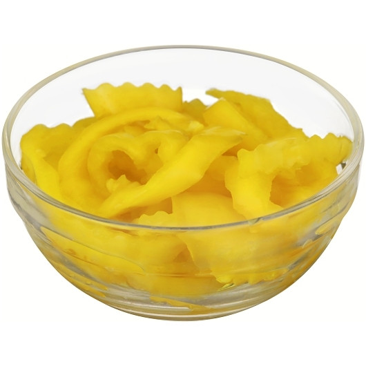 Schwartz s 688 To 902 Count .313 Crinkle Mild Banana Pepper Rings, 1 Gallon, 4 Per Case