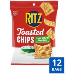 Ritz Toasted Chips Sour Cream And Onion, 2.5 Ounce, 12 Per Case