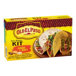 Old El Paso Hard And Soft Taco Dinner Kit, 8.55 Pound, 1 Per Case