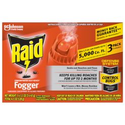 Raid Concentrated Triple Pack Fogger, 4.5 Ounces, 12 Per Case