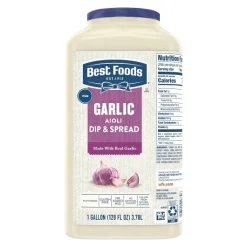 Best Foods Garlic Aioli Dressing, 2 Gallon, 2 Per Case