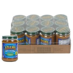 Adams Peanut Butter Crunchy Natural, 16 Ounces, 12 Per Case