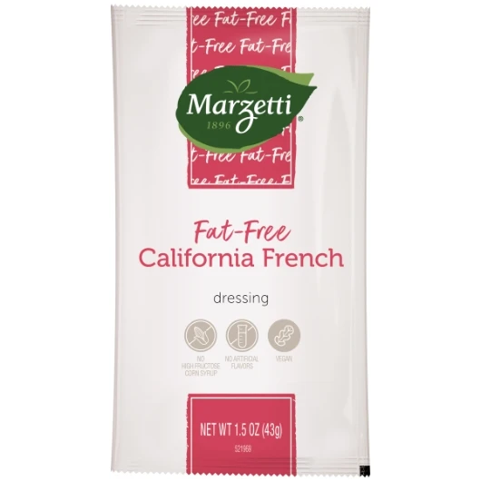 Marzetti Fat Free California French Style Dressing Single Serve, 1.5 Ounce, 60 Per Case