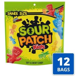 Sour Punch Kids Bites Original Soft and Chewy Candy, 12 Ounce, 12 Per Case