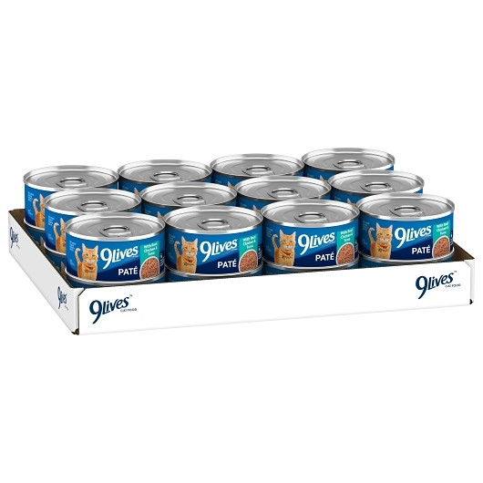 9 Lives Chicken And Tuna Pate Wet Cat Food, 5.5 Ounce, 24 Per Case