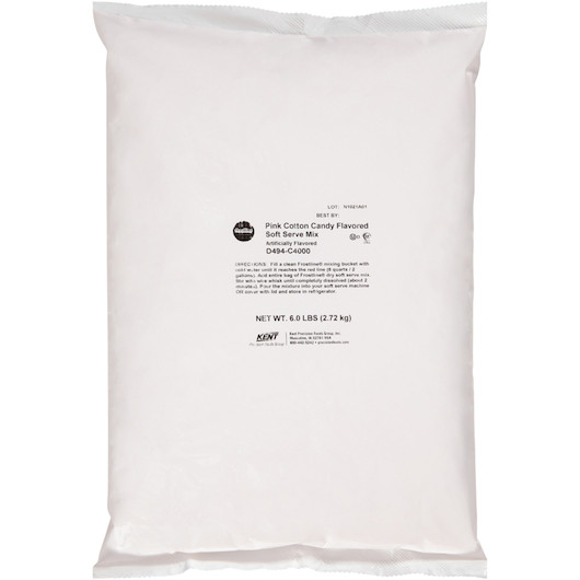 Frostline Pink Cotton Candy Soft Serve Mix, 6 Pounds, 6 Per Case
