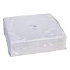Hoffmaster Fashnpoint Flat Pack 15.5 Inch X 15.5 Inch White Point To Point Embossed Ultra Ply White Napkin, 250 Each, 4 Per Case