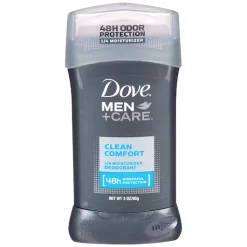 Dove Men Clean Comfort Deodorant Stick, 3 Ounce, 12 Per Case