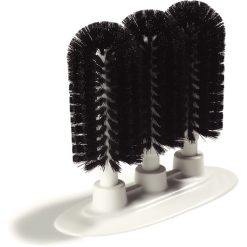 Carlisle 8 Inch Triple Glass Washer Brush, 1 Each