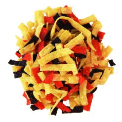 Fresh Gourmet Tri-Color Tortilla Strips Salad Topping, 0.5 Ounce, 140 Per Case