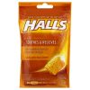 Halls Honey Cough Drops, 30 Count, 12 Per Pack, 4 Per Case