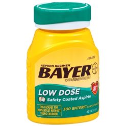 Bayer Aspirin 81Mg Tablets, 300 Piece, 4 Per Pack, 6 Per Case
