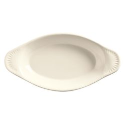 Libbey Bedrock Ovenware 8 Oz Oval Welsh Rarebit Cream White, 24 Per Case