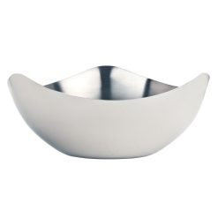 Libbey Brushed Metal 16 Oz Stainless Steel Tri-Tip Bowl 5.5 , 12 Each