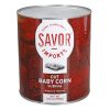 Savor Imports Cut Baby Corn, 6.75 Pound, 6 Per Case