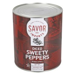 Savor Imports Diced Sweety Pepper, 105 Ounce, 2 Per Case