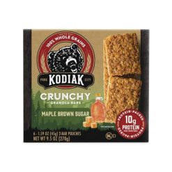 Kodiak Cakes Maple Brown Sugar Crunchy Granola Bars, 9.5 Ounces, 12 Per Case
