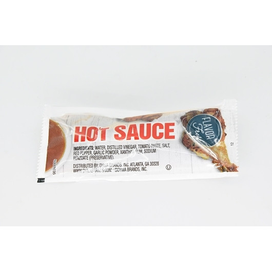 Flavor Fresh Hot Sauce Pouch, 7 Gram, 200 per case
