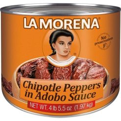 La Morena Chipotle Peppers In Adobo Sauce, 4.5 Pound, 6 Per Case