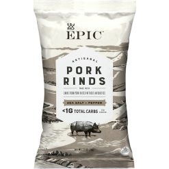 Epic Sea Salt Pepper Pork Rind, 2.5 Ounces, 12 Per Case