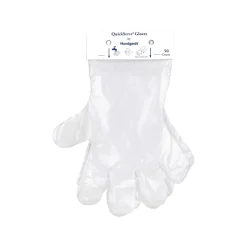 Handgards Quickserve Embossed Cast Straight Cuff Polyethylene Glove, 50 Each, 50 Per Pack, 20 Per Case