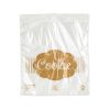 TuffGards 5.5 X 5.5 High Density Clear Saddle Printed Cookie Bag, 2000 Per Pack