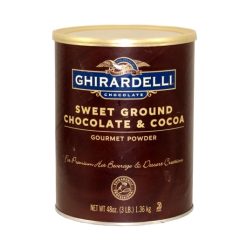 Ghirardelli Sweet Ground Chocolate and Cocoa Powder, 3 Pounds, 6 Per Case