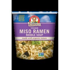 Dr. Mcdougall s Cup Soup Ramen & Miso, 1.9 Ounce, 6 Per Case