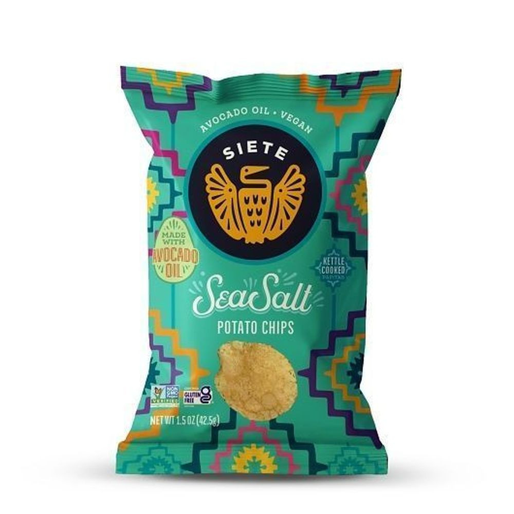 Siete Sea Salt Kettle Cooked Potato Chips, 1.5 Ounce, 24 Per Case
