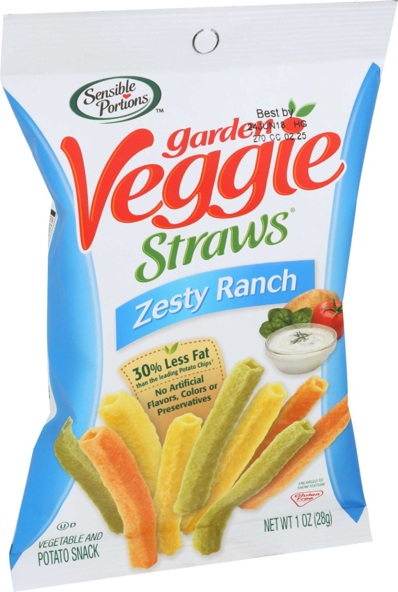 Hain Gourmet Veggie Straw Ranch, 1 Ounces, 24 Per Case