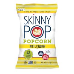 Skinnypop Popcorn Gluten Free White Cheddar, 1 Ounce, 12 Per Case