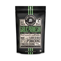 Pop Daddy Garlic Parmesan Pretzel Stick, 7.5 Ounce, 12 Per Case