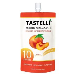 Tastelli Peach Drinkable Jelly, 5.07 Ounce, 4 Per Pack, 10 Per Case