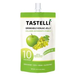 Tastelli Apple Greengrape Drinkable Jelly, 5.07 Ounce, 4 Per Pack, 10 Per Case