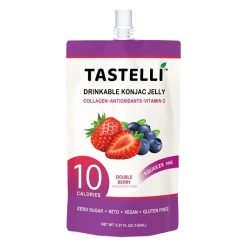 Tastelli Double Berry Drinkable Jelly, 5.07 Ounce, 4 Per Pack, 10 Per Case