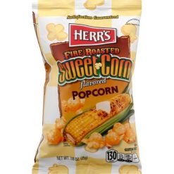 Herr s Fire Roasted Sweet Corn Popcorn, 0.875 Ounce, 60 Per Case