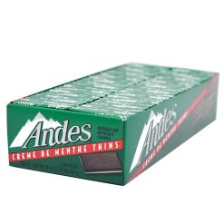 Andes Creme de Menthe Thins Candy Mint, 120 Count Per Box (Pack of 12)
