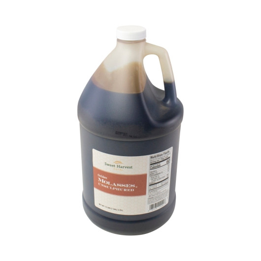 Sweet Harvest Foods Golden Grade A Molasses Bulk, 1 Gallon, 4 Per Case