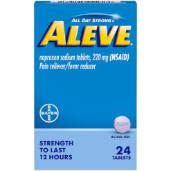 Aleve Tablets, 24 Piece, 3 Per Pack, 12 Per Case