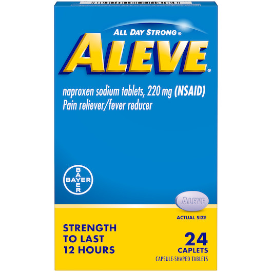 Aleve Caplets, 24 Piece, 3 Per Pack, 12 Per Case