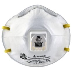 3M Particulate Respirator 8210V, 10 Count, 8 Per Case
